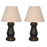 Antique PAIR OF MATCHING LAMPS MADE FROM 19THC ARCHITECTURAL POSTS