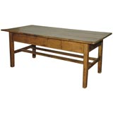 Antique 19THC HARVEST/COFFEE TABLE WITH OLD NATURAL PATINA