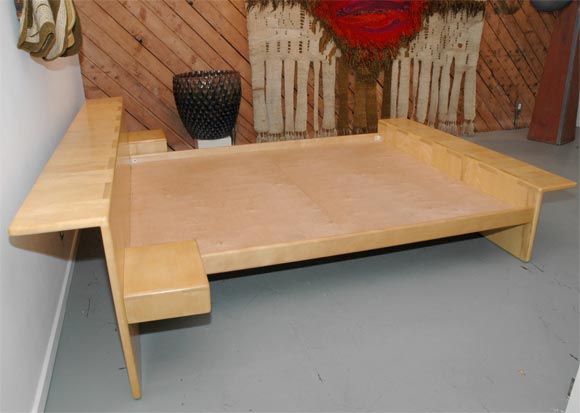 American Maple king size platform bed by Gerald McCabe