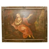 OIL ON CANVAS OF SAINT ANGELINA