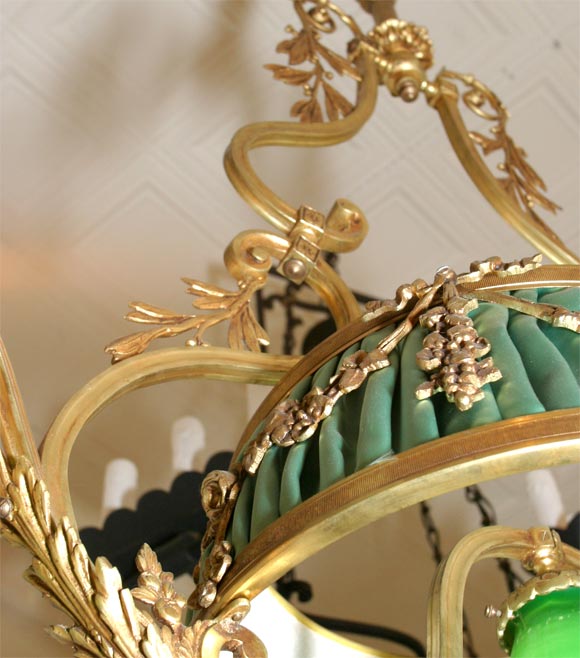 20th Century 5 LIGHT BRONZE CHANDELIER
