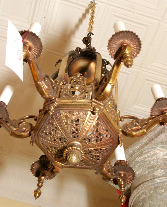 BRONZE GOTHIC STYLE CHANDELIER