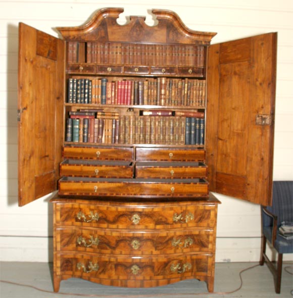 German Baroque 18th Century Bookcase