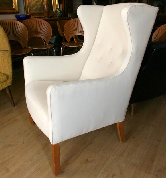 Pair Borge Mogensen Wing Back Chairs