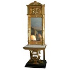 Gustavian Mirror and Console 7