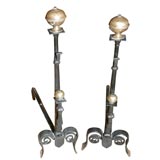 Early Iron and Brass Andirons