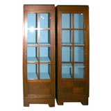 pair of 1930s chimney style bookcases