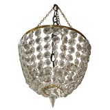 Antique Charming English Crystal Ceiling light