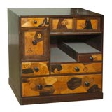 Japanese Marquetry  miniature chest