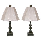 Pair of Pedestal Lamps