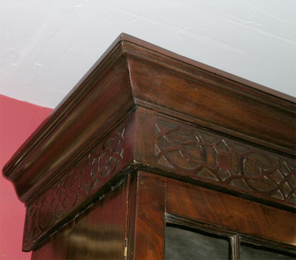 18th Century and Earlier Georgian Mahogany Breakfront Bookcase