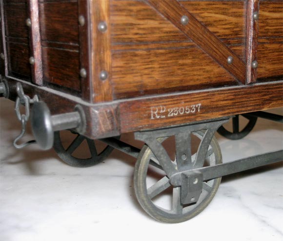 English Humidor in the Form of Train Car