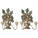Antique Painted Wall Sconces