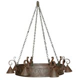 Antique Cast Iron Chandelier