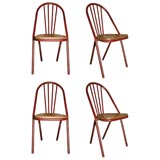 Set of 6 French Metal Chairs