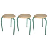 Set of Four Stacking Stools by Jean Prouve