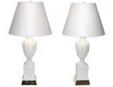 pr of table lamps