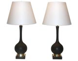 Pr of table lamps