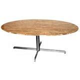 Round Dining-Room Marble Marquetry Table