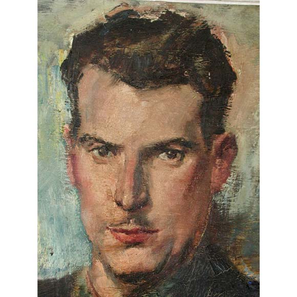 Male Portrait Signed R. Freyoz 1938