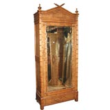 Antique Faux Bamboo Armoire