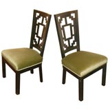 Set of six oriental Style dining Chairs