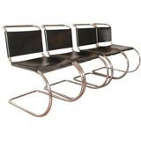 Set of four Cantilever chairs