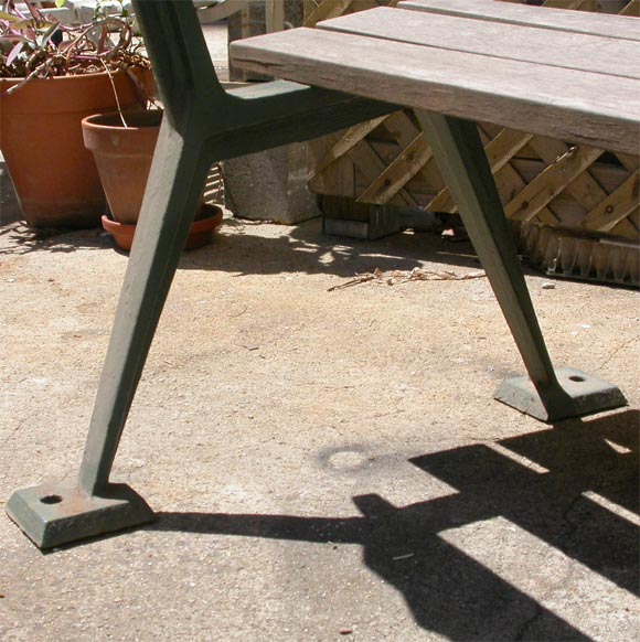Mid-20th Century French 1950s park bench