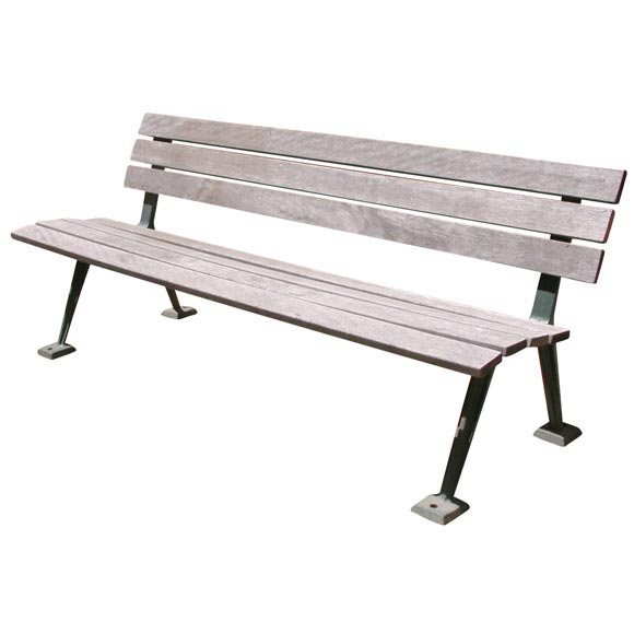 French 1950s park bench