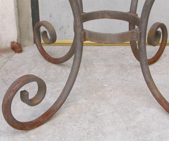 wrought iron table legs
