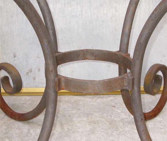 wrought iron table stand