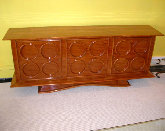 Rare cabinet by Royere, fully documented in the 