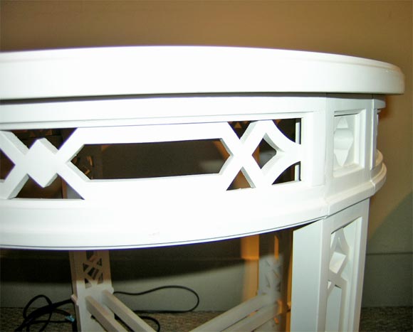 Mid-20th Century Round Chippendale- style side tables