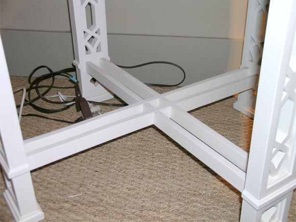 American Round Chippendale- style side tables