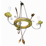 Italian Tole 'Arrow Form' Chandelier