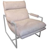 Tubular Metal Lounge Chair