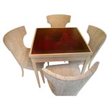 Vintage Card Table and Four Chairs