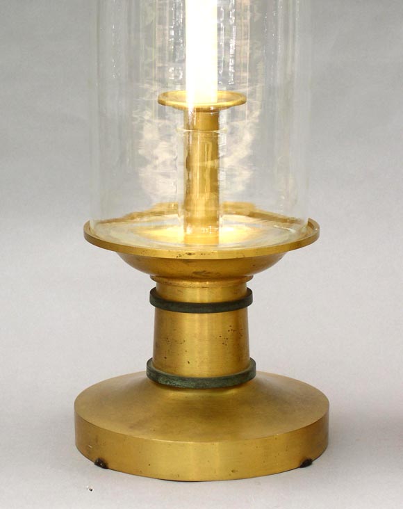Art Deco Period Hurricane Lamps