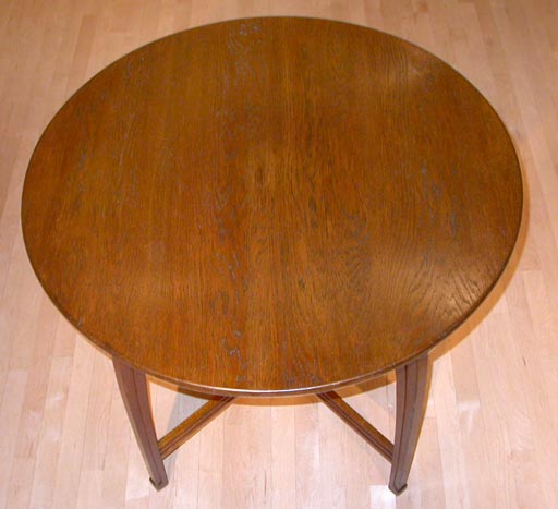 20th Century Oak Side Table Attributed to Van de Velde For Sale