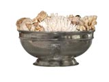 Oversize Silverplate Greek Key decorated Compote