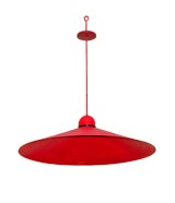 Red ceiling fixture