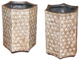 Hexagonal Ceramic  Vase by Peter Lane