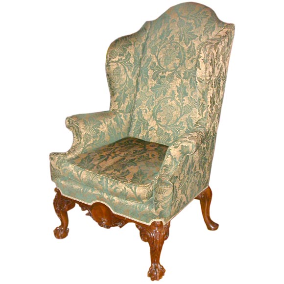 Early 19th century Irish Wingback Chair. at 1stDibs