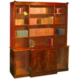 William IV Mahogany Open Bookcase