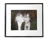 Photograph of Andy Warhol and John Lennon