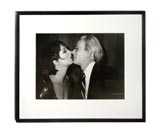 Photograph of Liza Manelli  and Andy Warhol by Christopher Makos