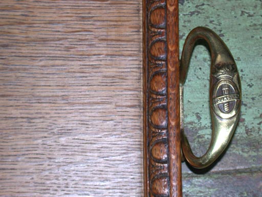 Oak and Brass Tray