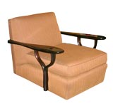 Retro Laszlo Custom Design "Paddle Arm" Lounge Chair