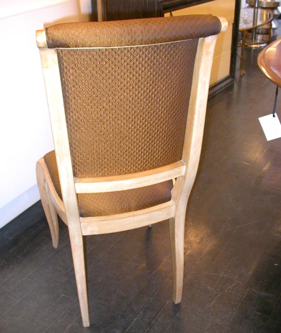 Pair of French Deco Side Chairs In Excellent Condition For Sale In New York, NY