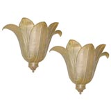Pair of Brass Wall Sconces